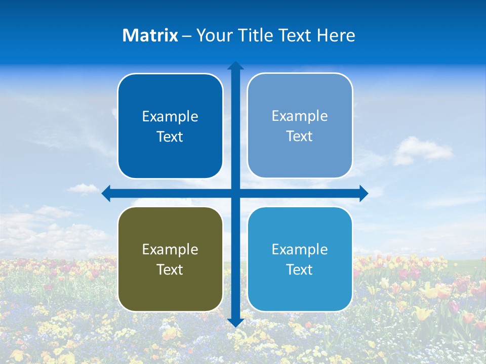 Blur Yellow Plant PowerPoint Template