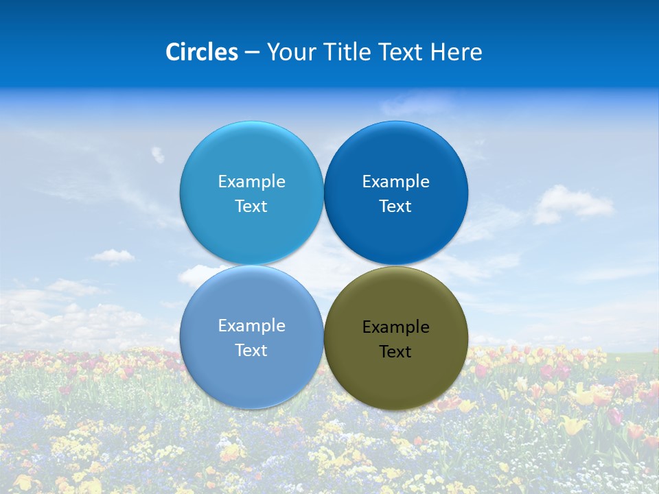 Blur Yellow Plant PowerPoint Template