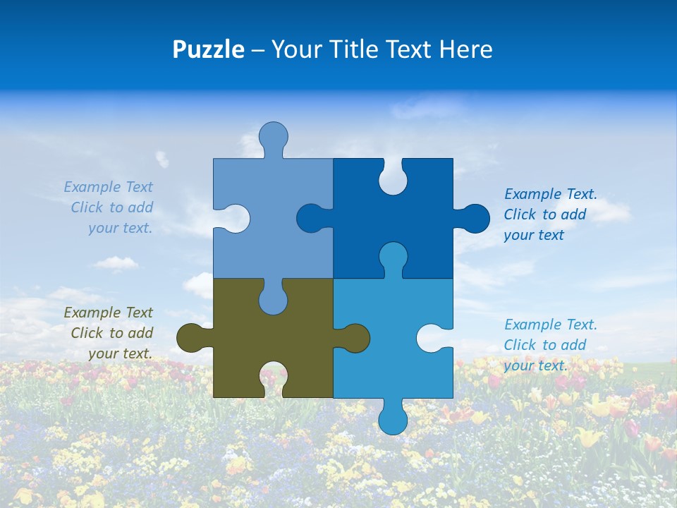 Blur Yellow Plant PowerPoint Template