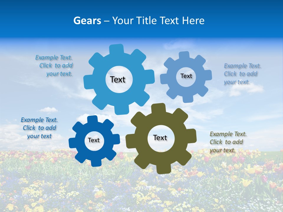 Blur Yellow Plant PowerPoint Template