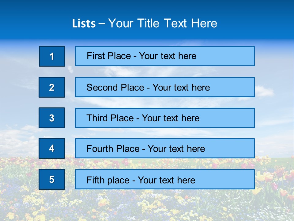 Blur Yellow Plant PowerPoint Template