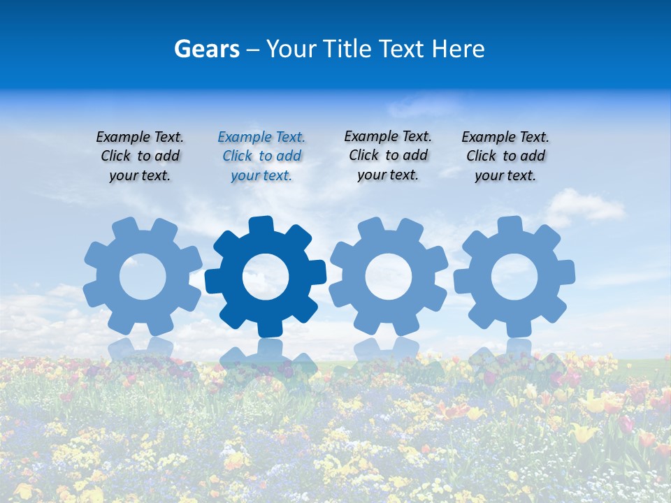 Blur Yellow Plant PowerPoint Template