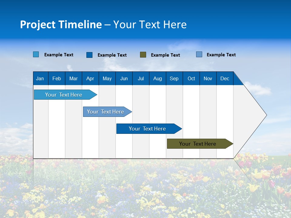 Blur Yellow Plant PowerPoint Template