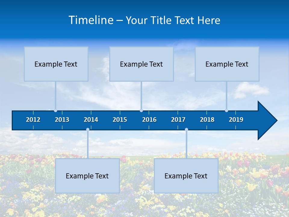 Blur Yellow Plant PowerPoint Template