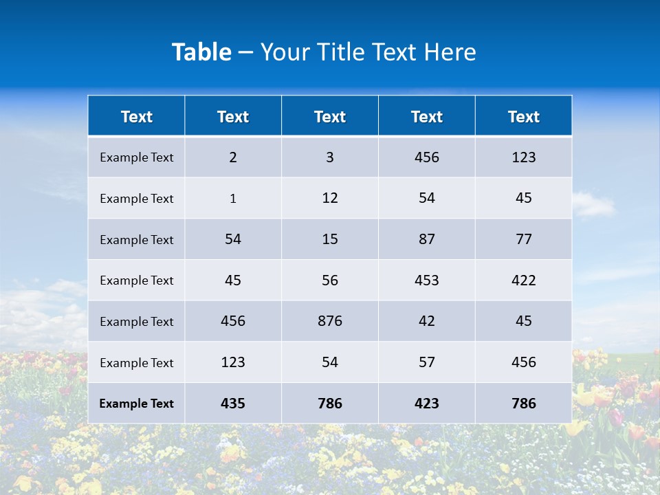 Blur Yellow Plant PowerPoint Template