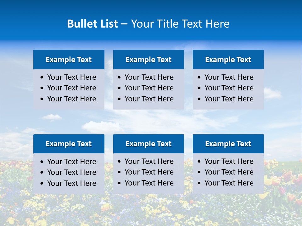 Blur Yellow Plant PowerPoint Template