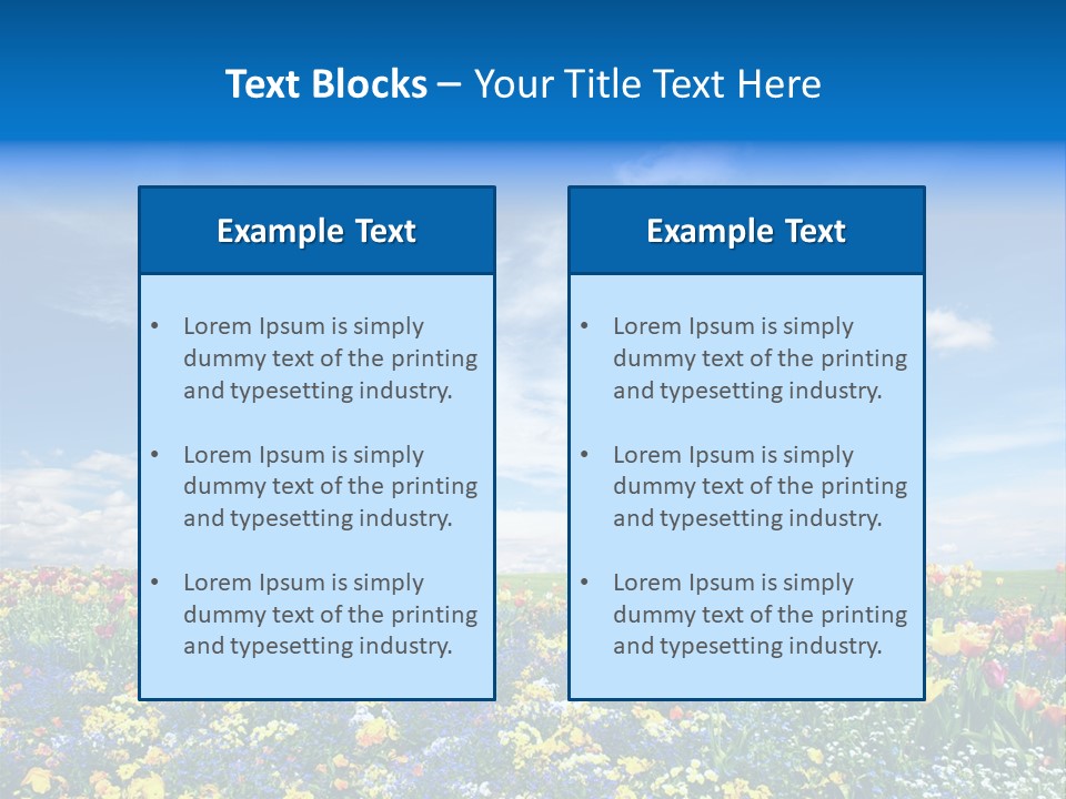 Blur Yellow Plant PowerPoint Template