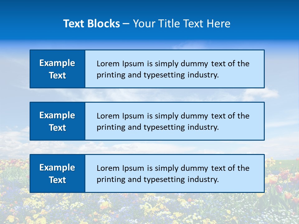 Blur Yellow Plant PowerPoint Template