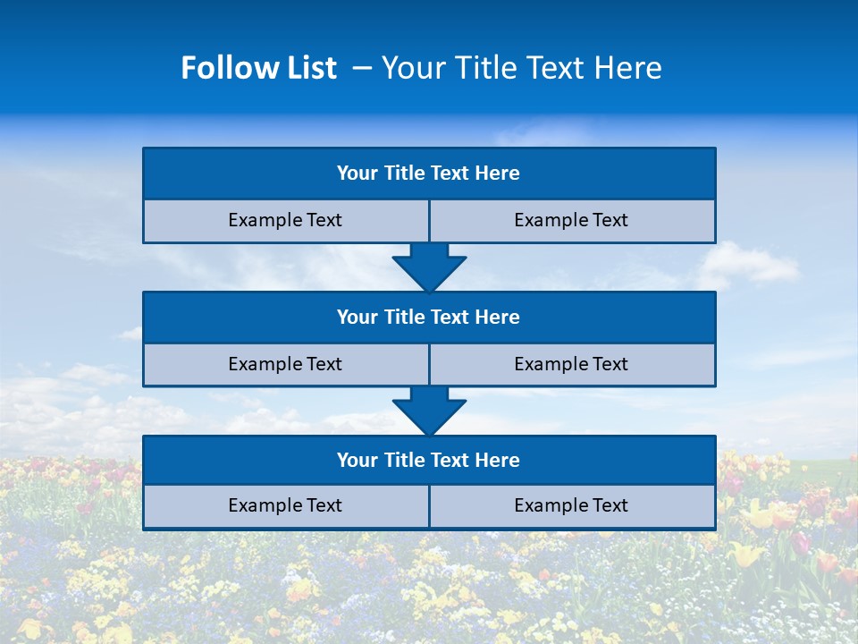 Blur Yellow Plant PowerPoint Template