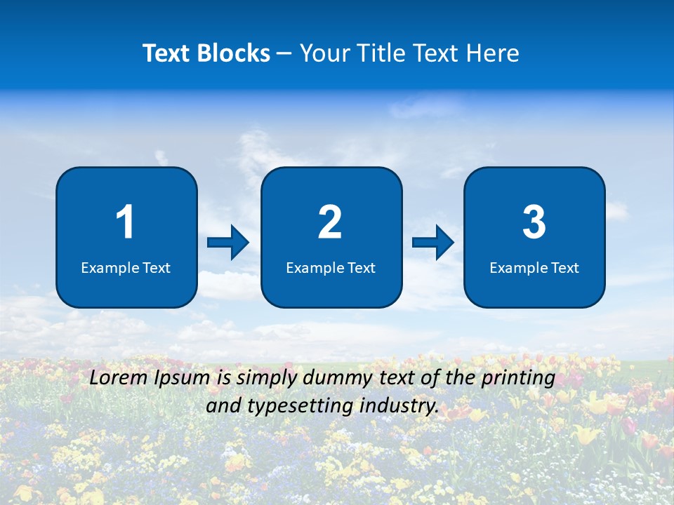 Blur Yellow Plant PowerPoint Template
