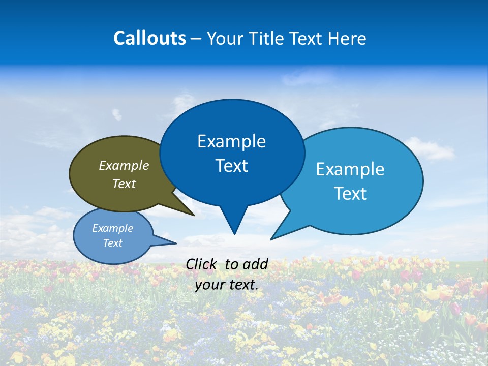 Blur Yellow Plant PowerPoint Template