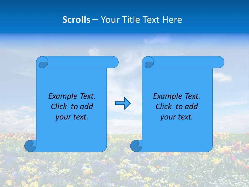 Blur Yellow Plant PowerPoint Template