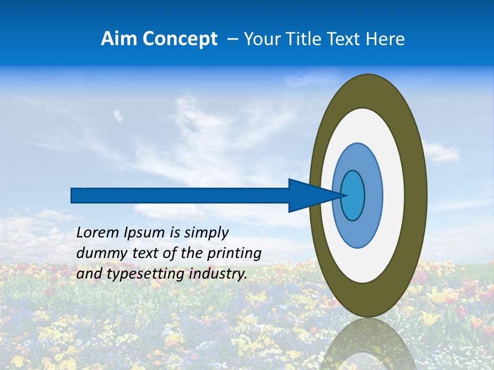 Blur Yellow Plant PowerPoint Template