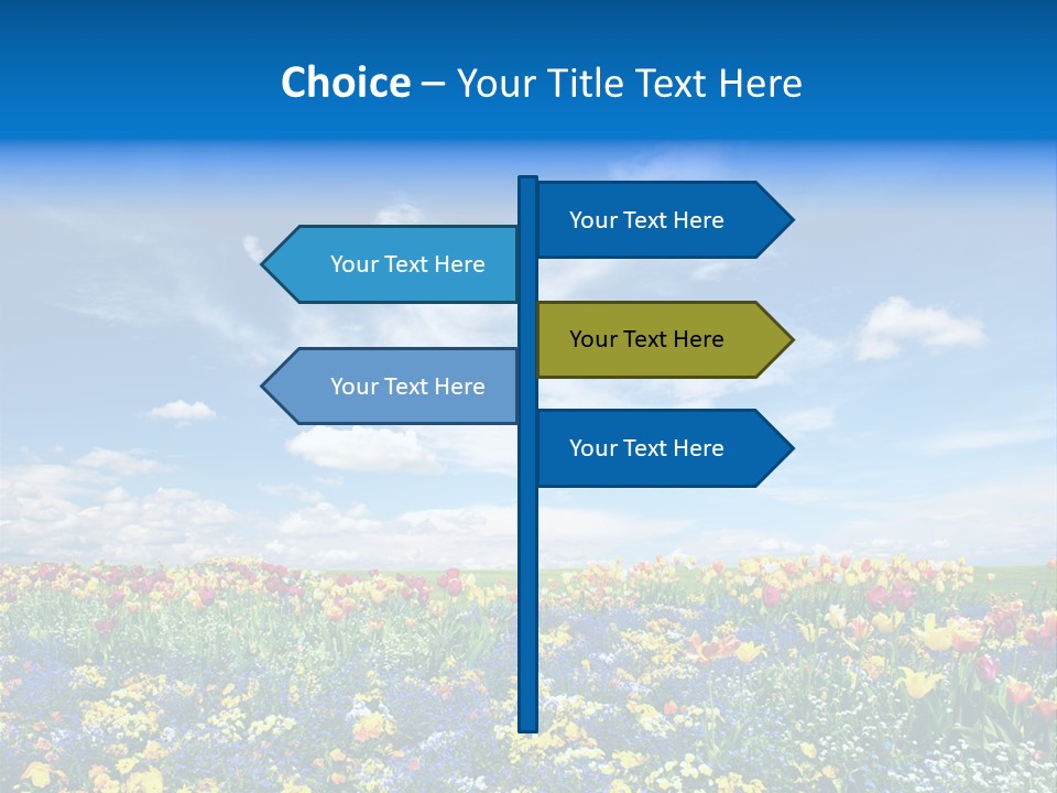 Blur Yellow Plant PowerPoint Template