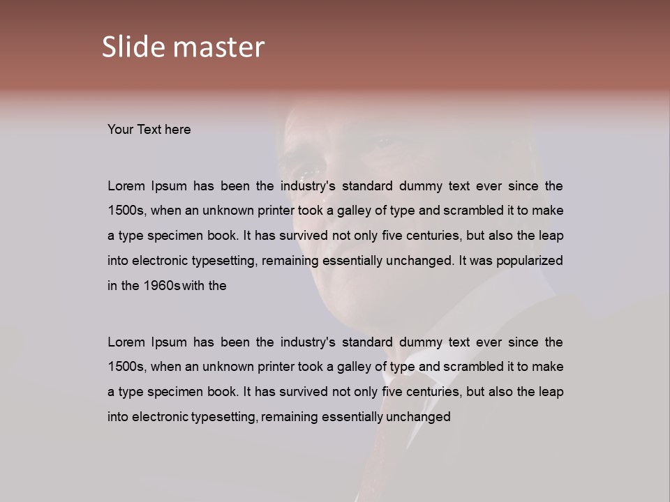 Editorial Horizontal Celebrity PowerPoint Template