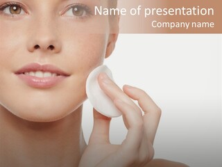 Beautiful Happiness Cosmetics PowerPoint Template