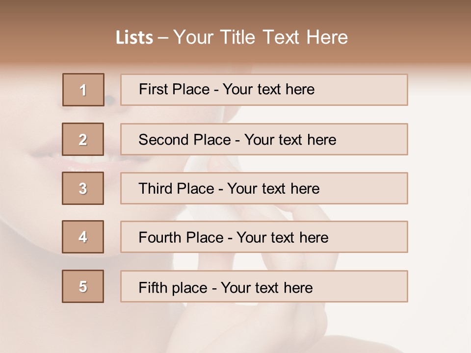Beautiful Happiness Cosmetics PowerPoint Template