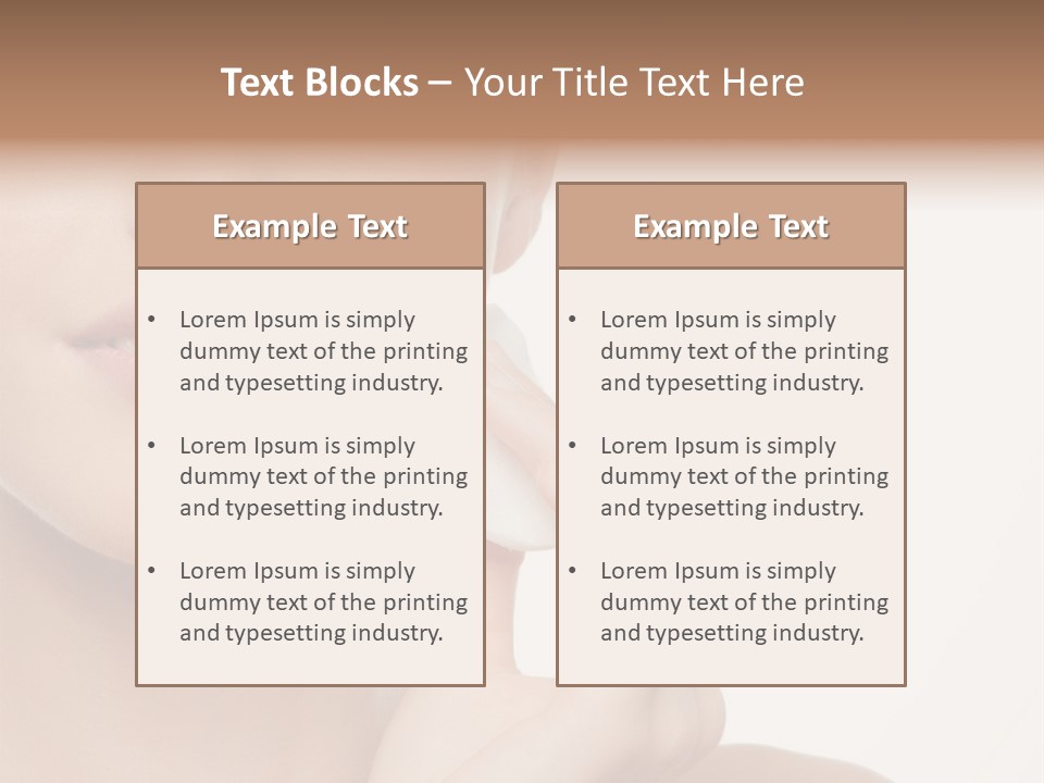 Beautiful Happiness Cosmetics PowerPoint Template