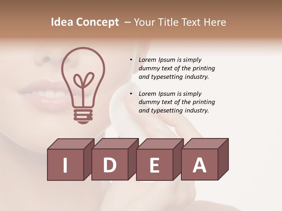 Beautiful Happiness Cosmetics PowerPoint Template