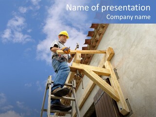 Skill Timber Carpenter PowerPoint Template