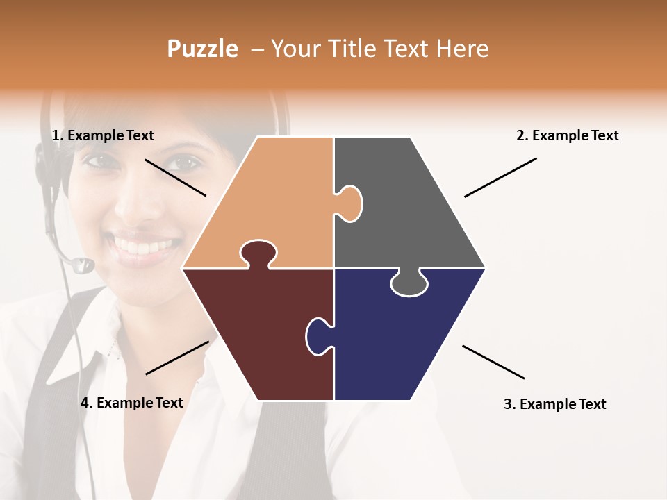 People Office Operator PowerPoint Template
