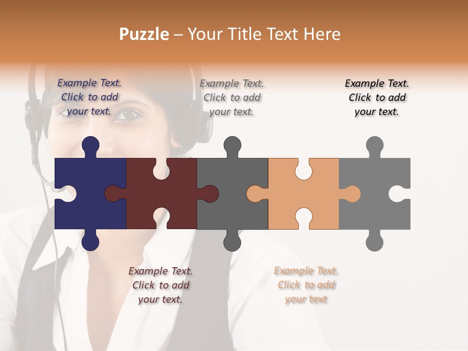 People Office Operator PowerPoint Template