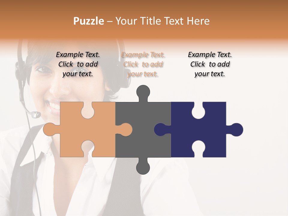 People Office Operator PowerPoint Template