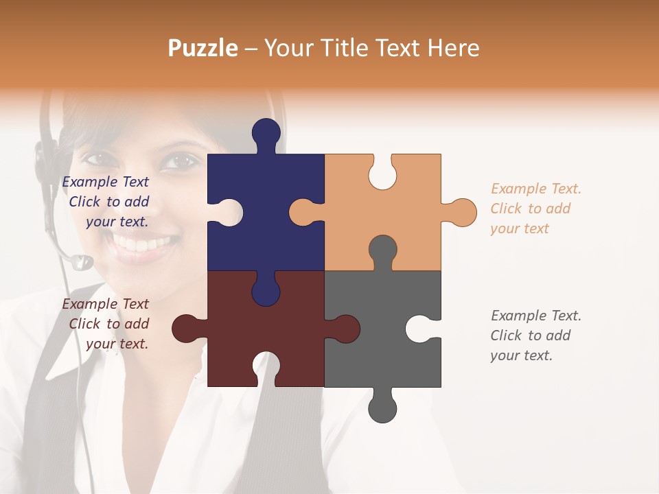 People Office Operator PowerPoint Template