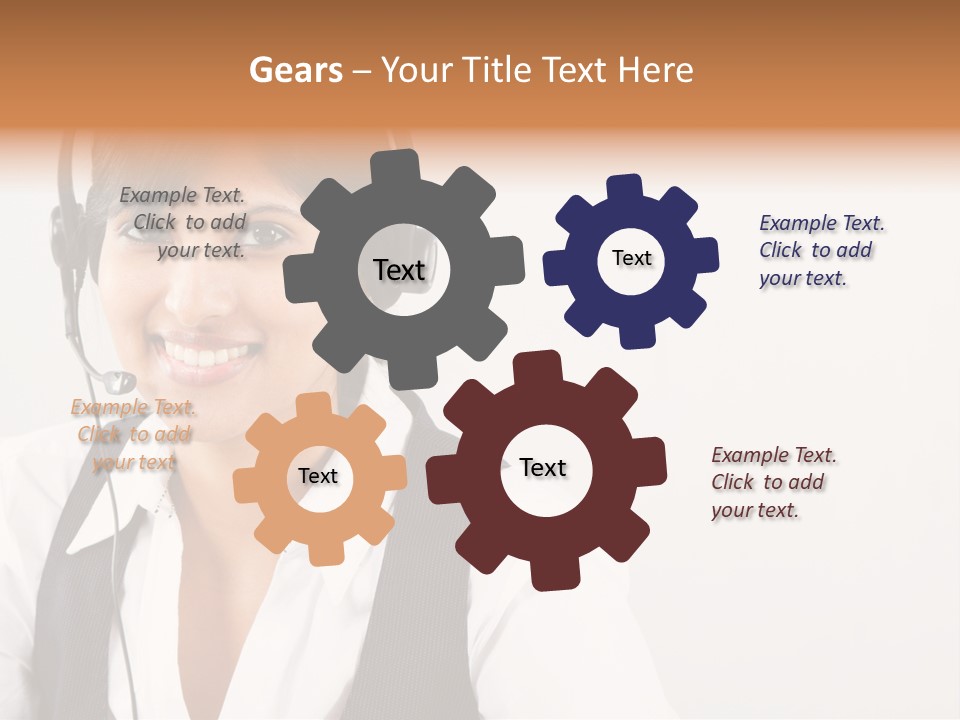 People Office Operator PowerPoint Template