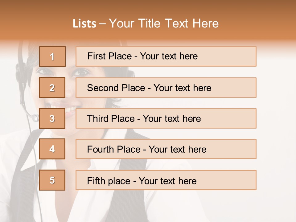 People Office Operator PowerPoint Template