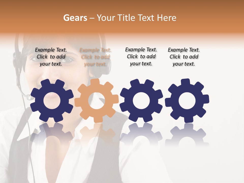 People Office Operator PowerPoint Template