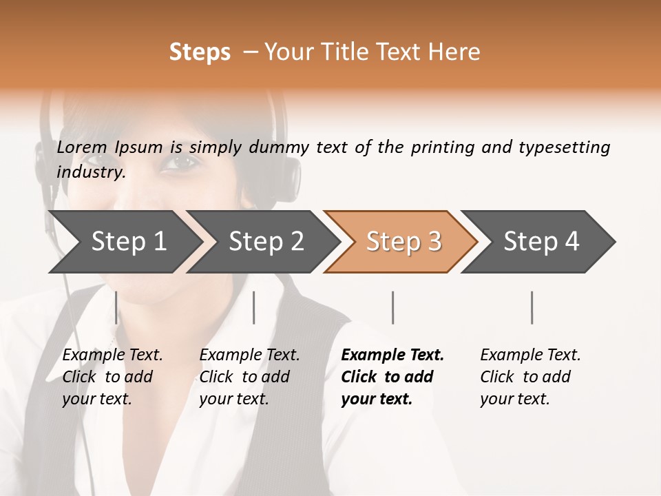 People Office Operator PowerPoint Template