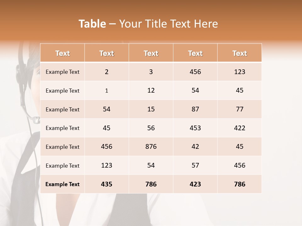 People Office Operator PowerPoint Template