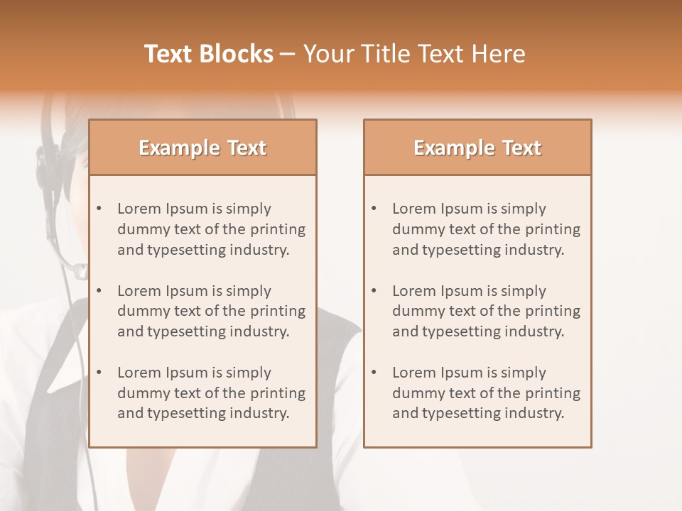 People Office Operator PowerPoint Template