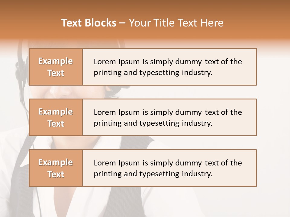 People Office Operator PowerPoint Template