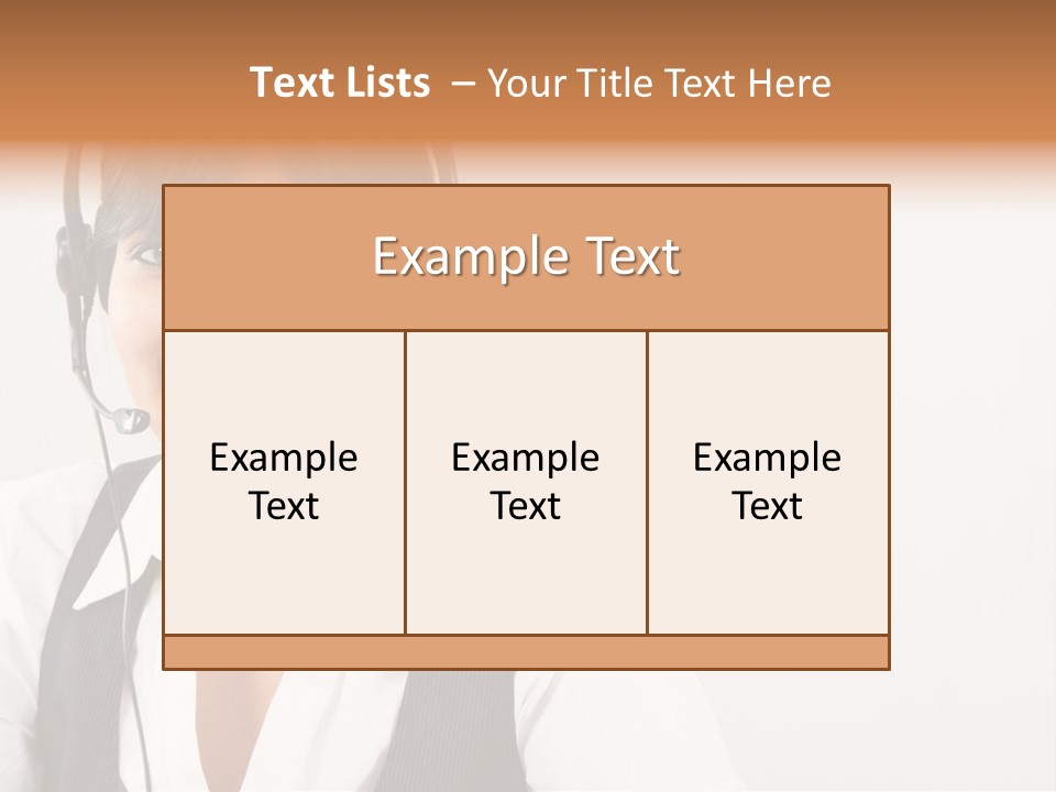 People Office Operator PowerPoint Template