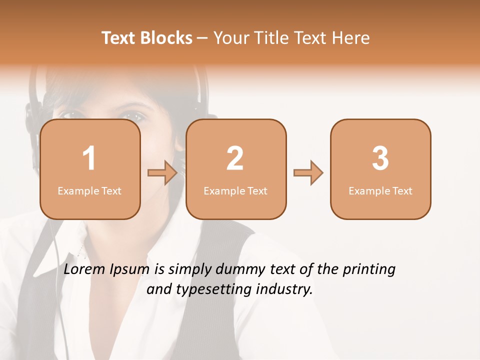 People Office Operator PowerPoint Template