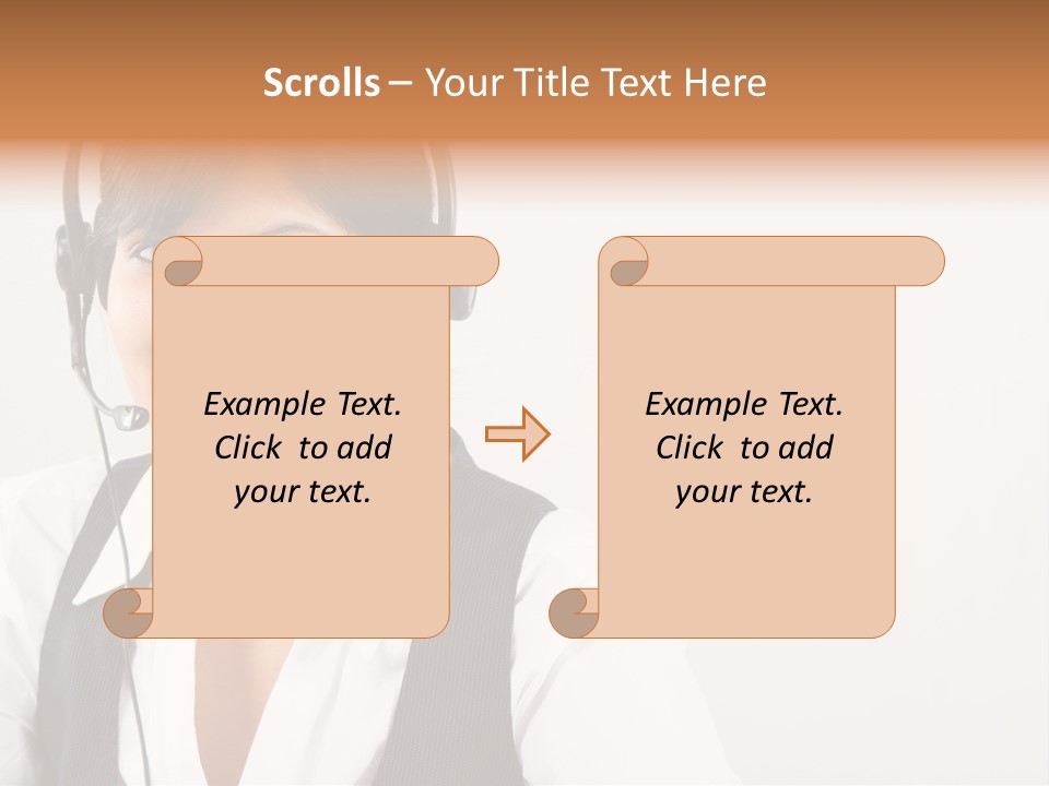 People Office Operator PowerPoint Template