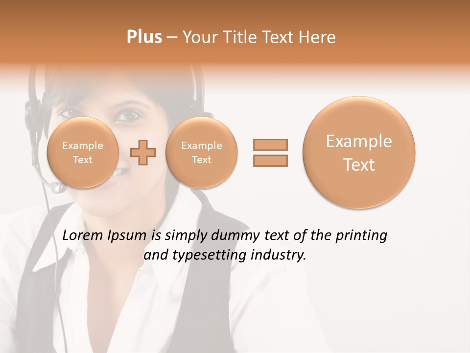 People Office Operator PowerPoint Template