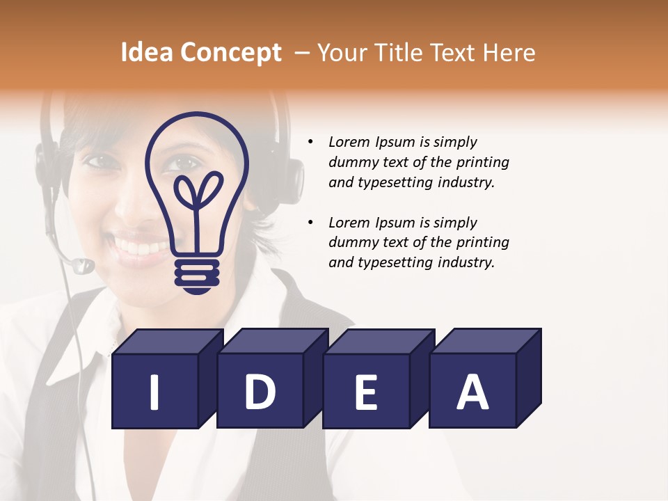 People Office Operator PowerPoint Template