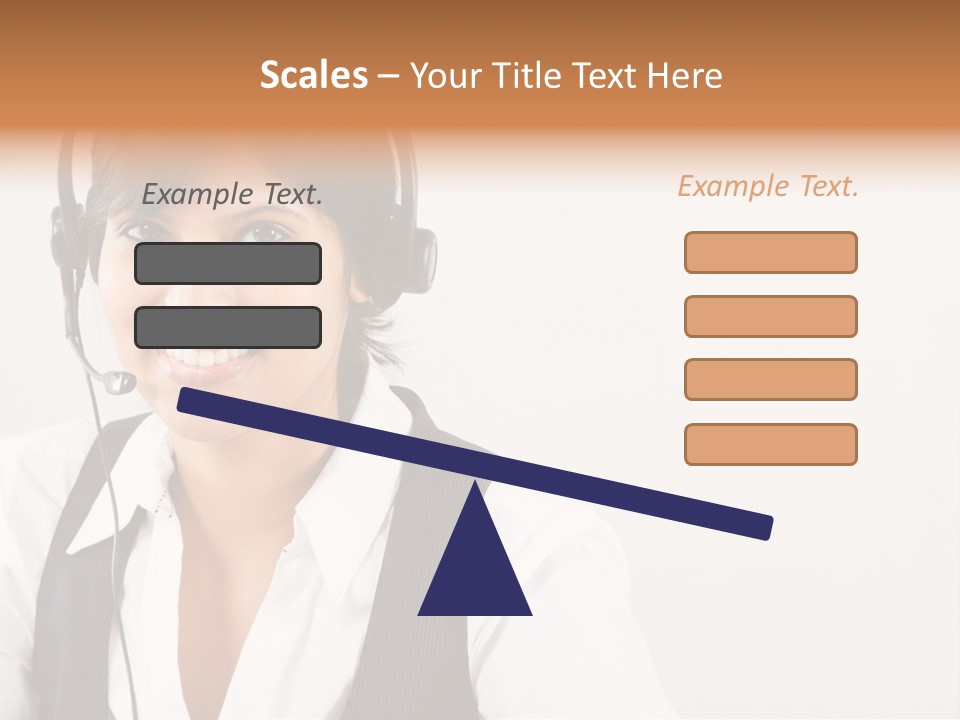 People Office Operator PowerPoint Template