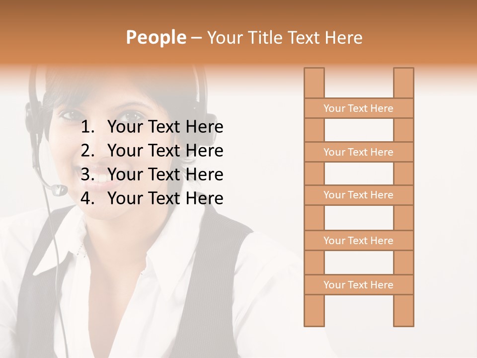People Office Operator PowerPoint Template
