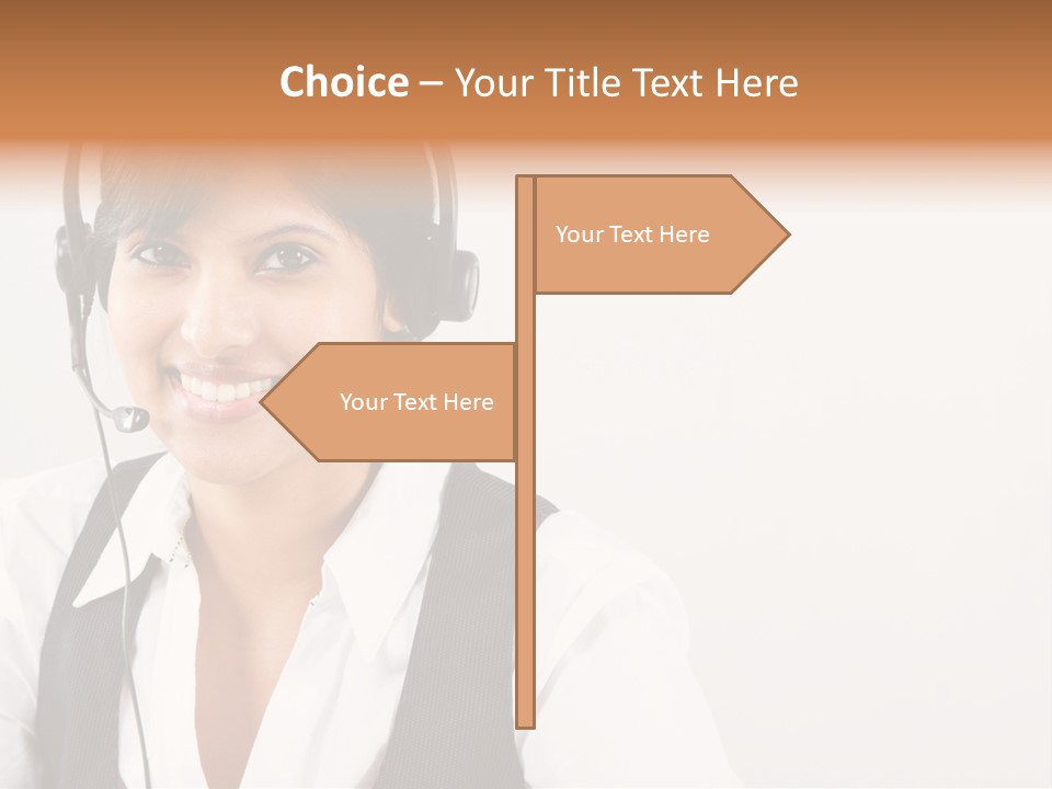 People Office Operator PowerPoint Template