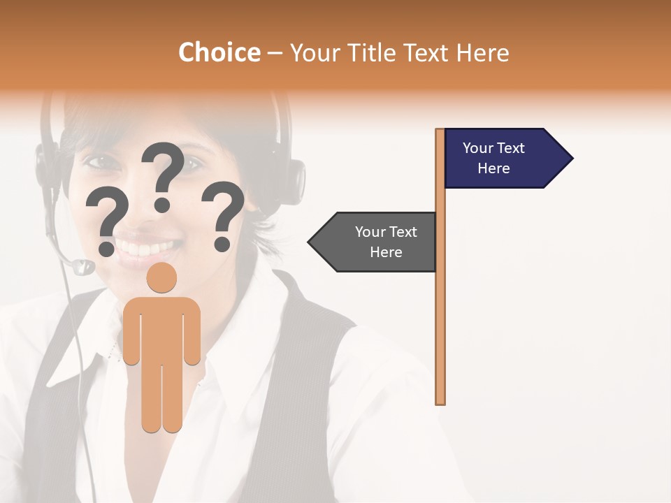 People Office Operator PowerPoint Template