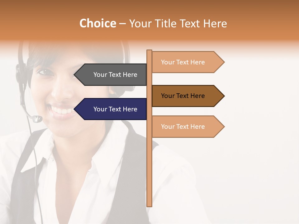 People Office Operator PowerPoint Template