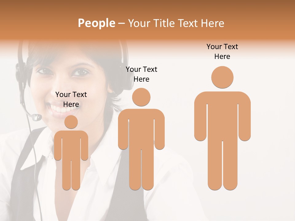 People Office Operator PowerPoint Template