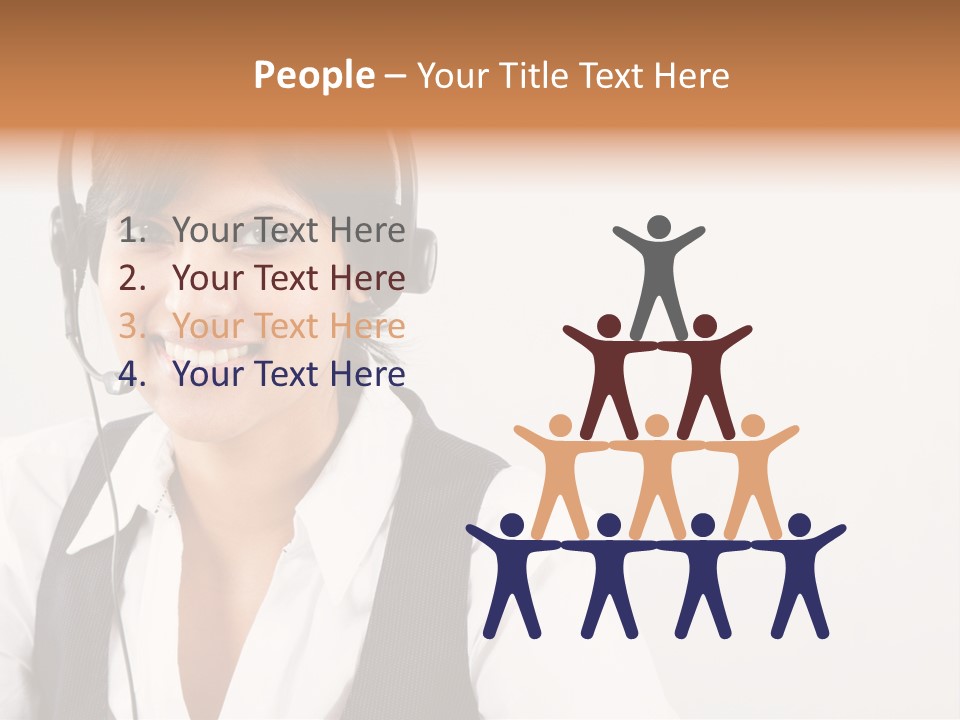 People Office Operator PowerPoint Template