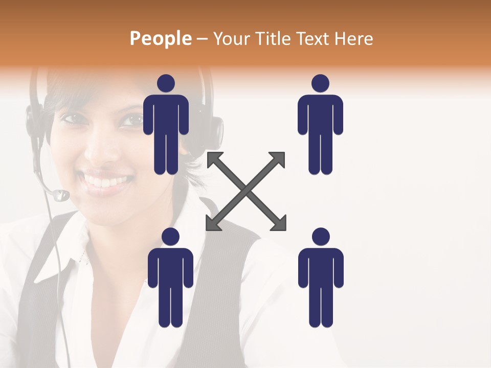 People Office Operator PowerPoint Template