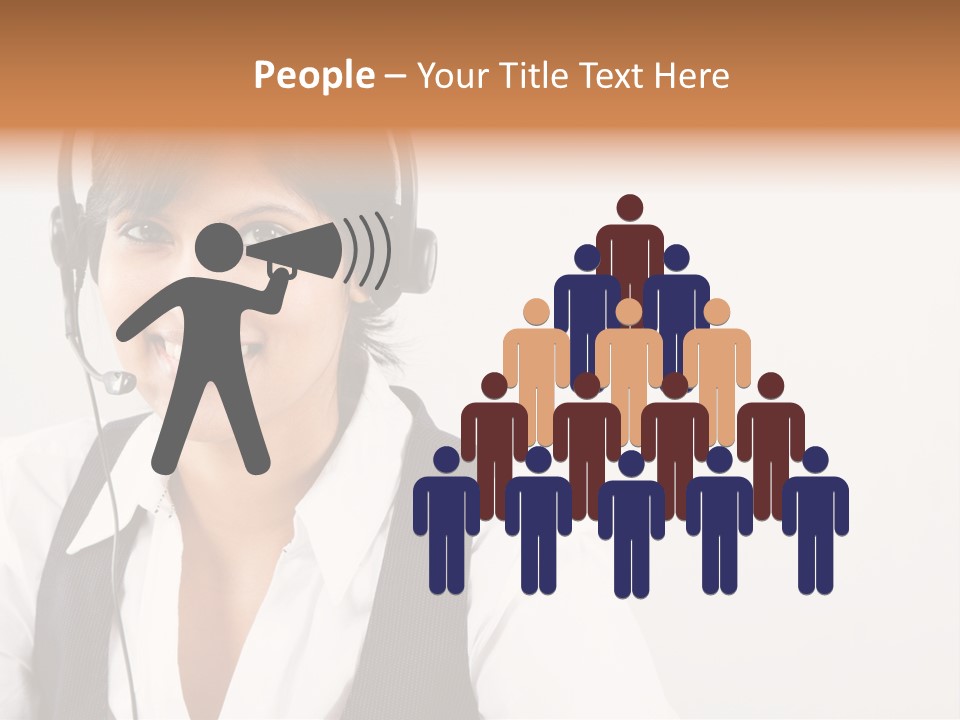 People Office Operator PowerPoint Template