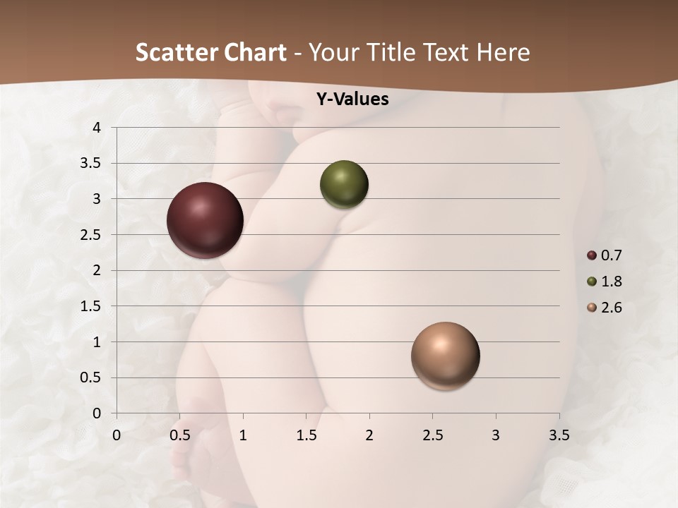 A Baby Is Sleeping On A White Blanket PowerPoint Template